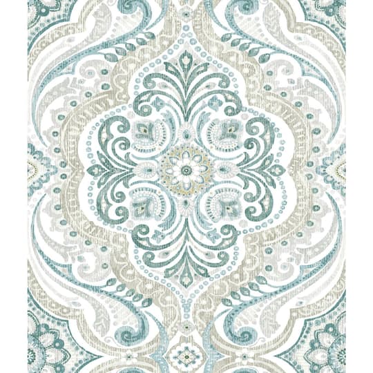 RoomMates Bohemian Damask Peel & Stick Wallpaper